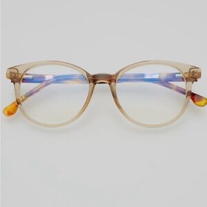 Freyrs Elise 02 Blue Light Stylish Round Glasses with Tortoise Shell Frame